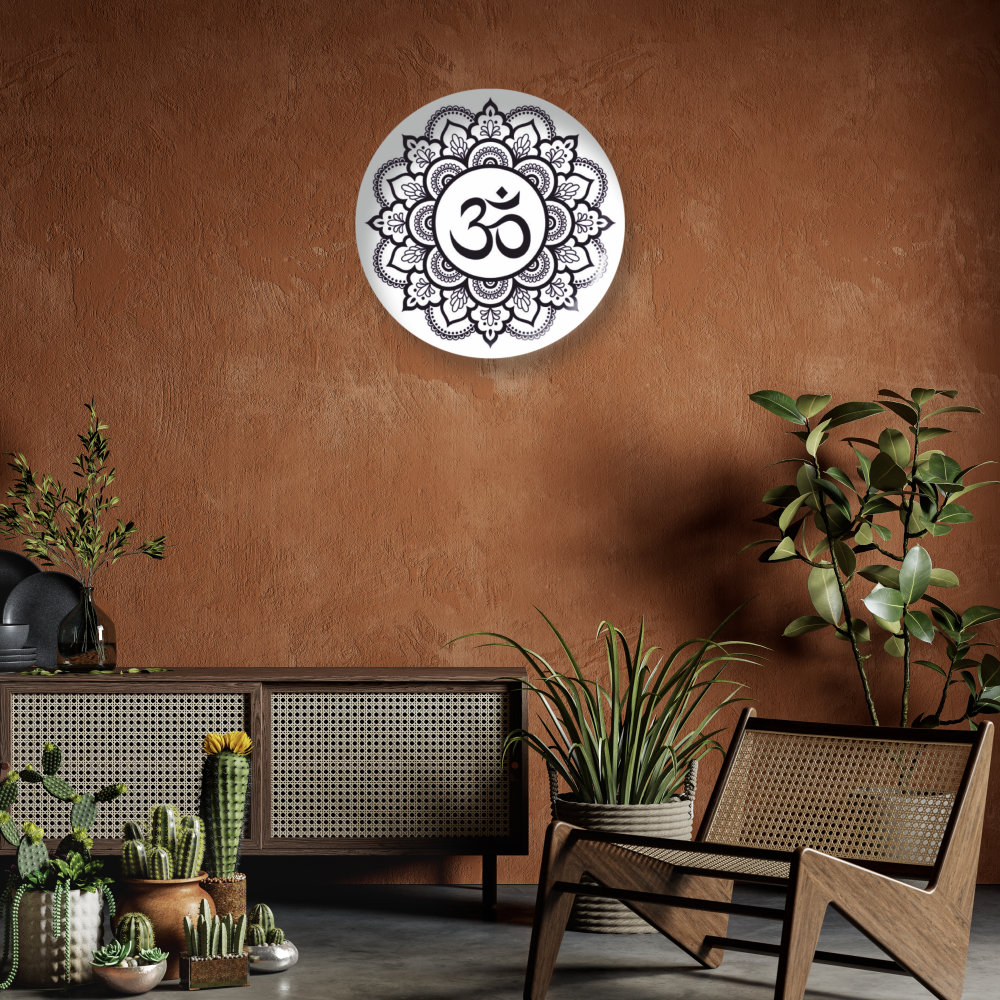 OM BLACK MANDALA