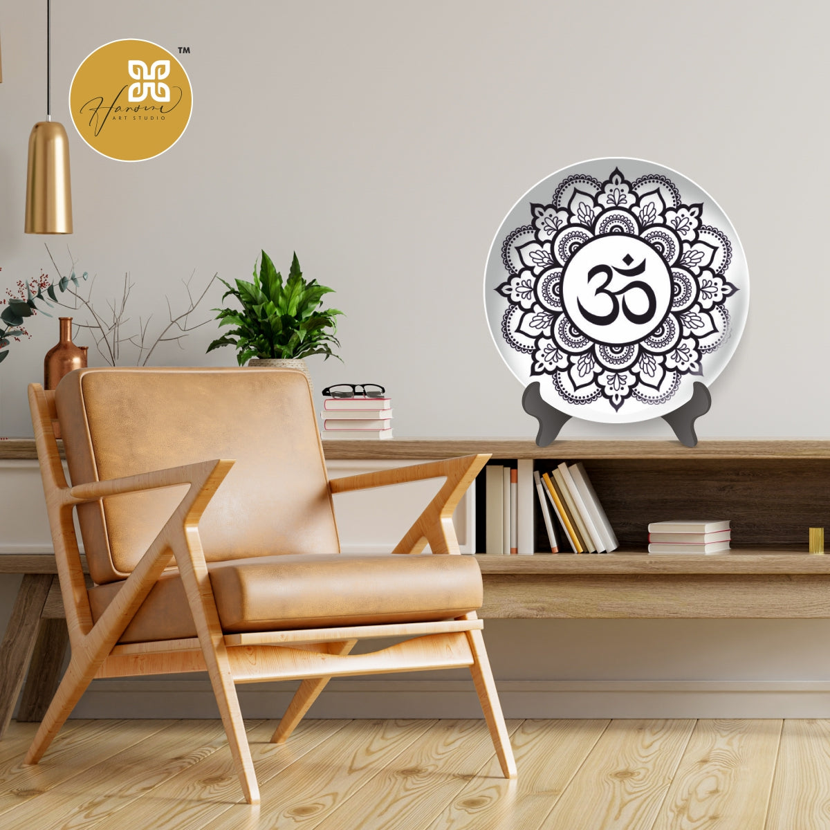 OM BLACK MANDALA
