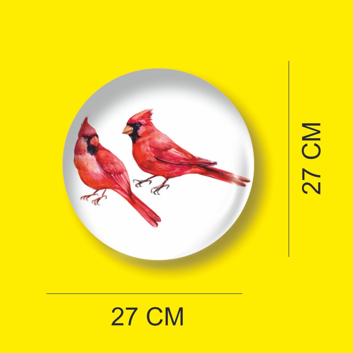 TWO CARDINAL BIRDS