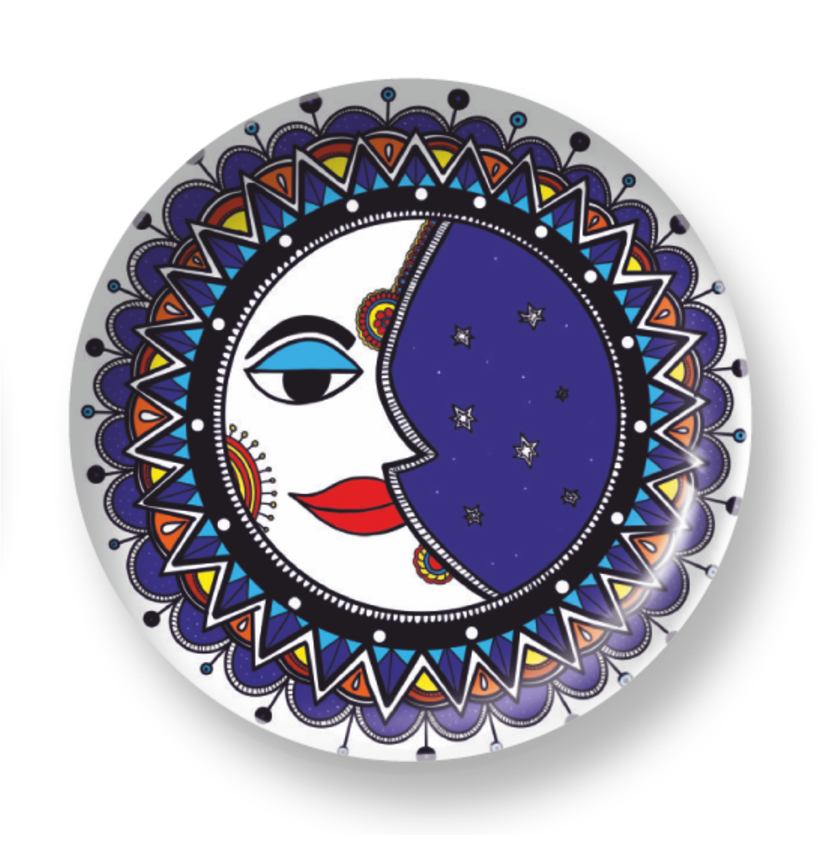 SMILING MOON MANDALA