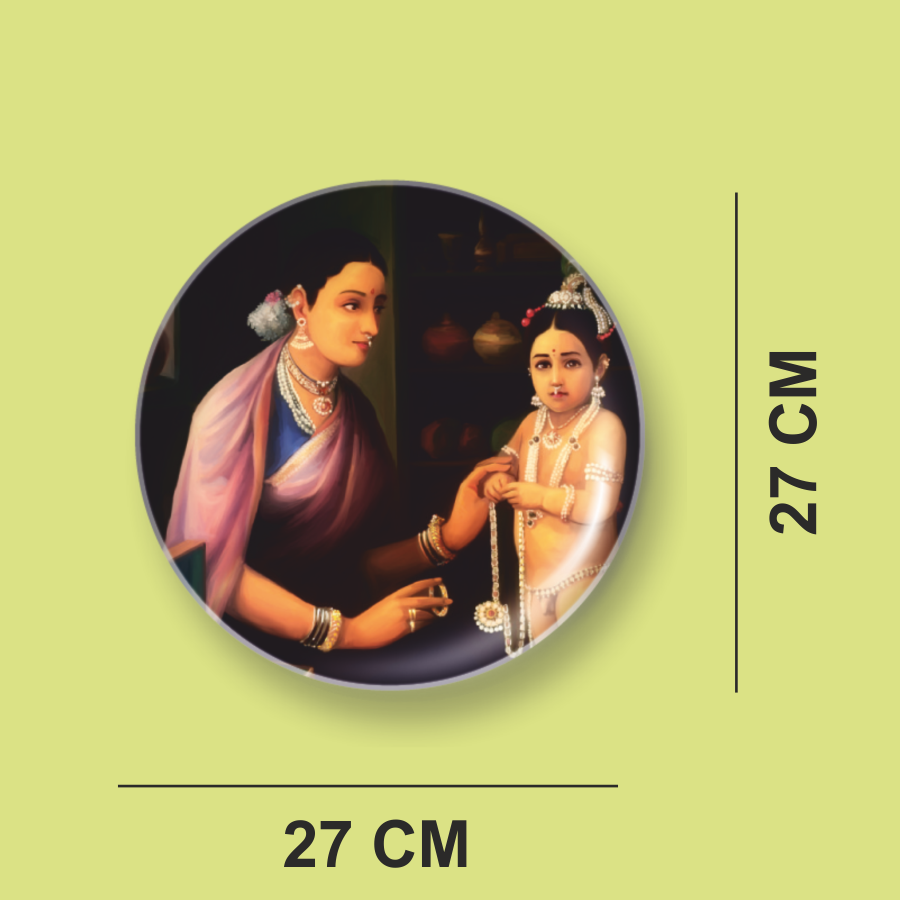 YASHODA BEDECKS KRISHNA