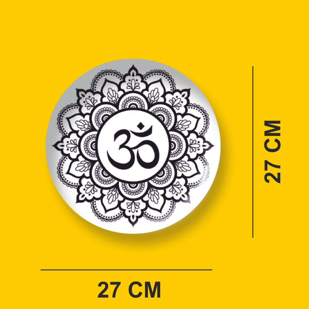 OM BLACK MANDALA