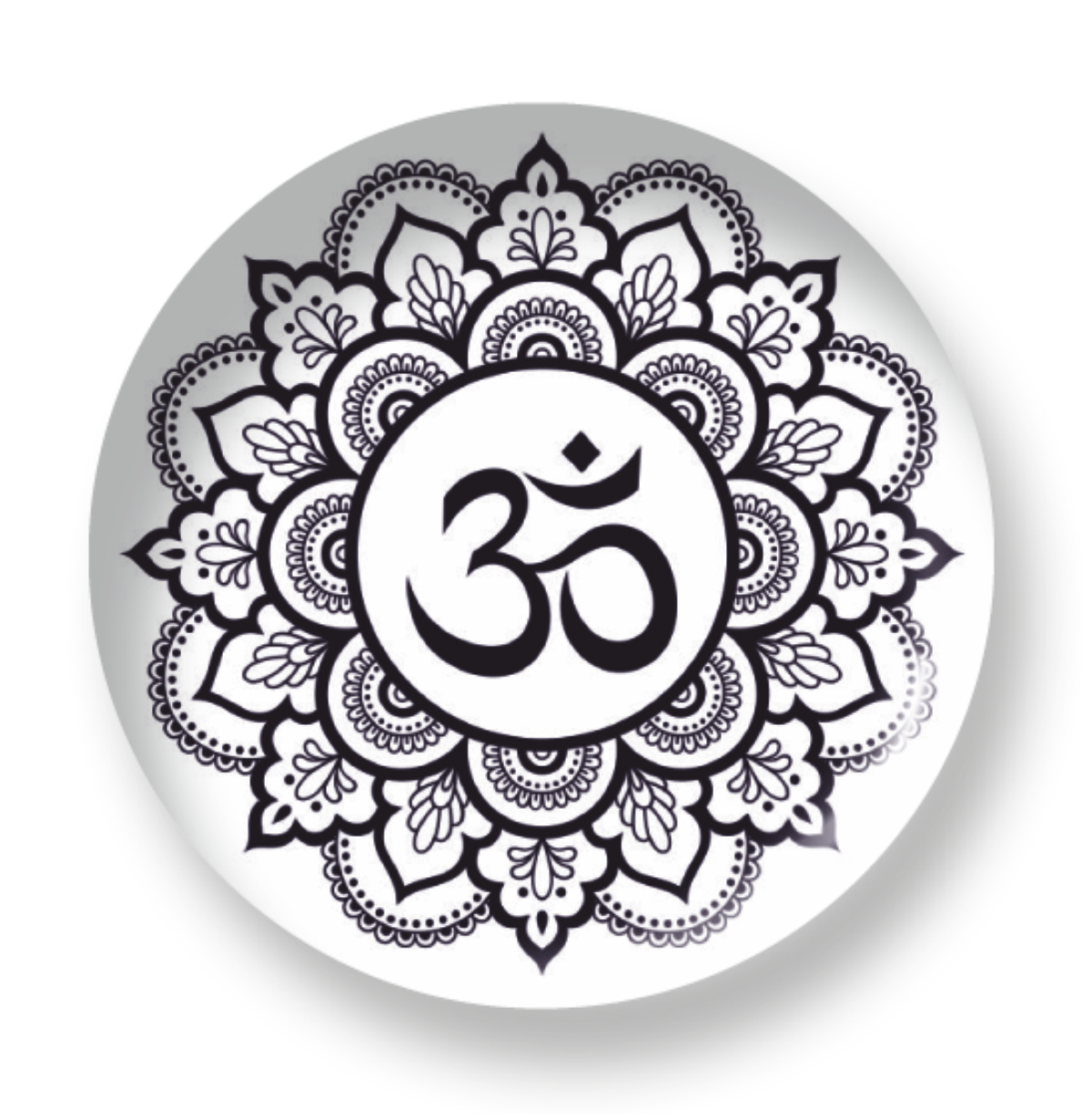 OM BLACK MANDALA